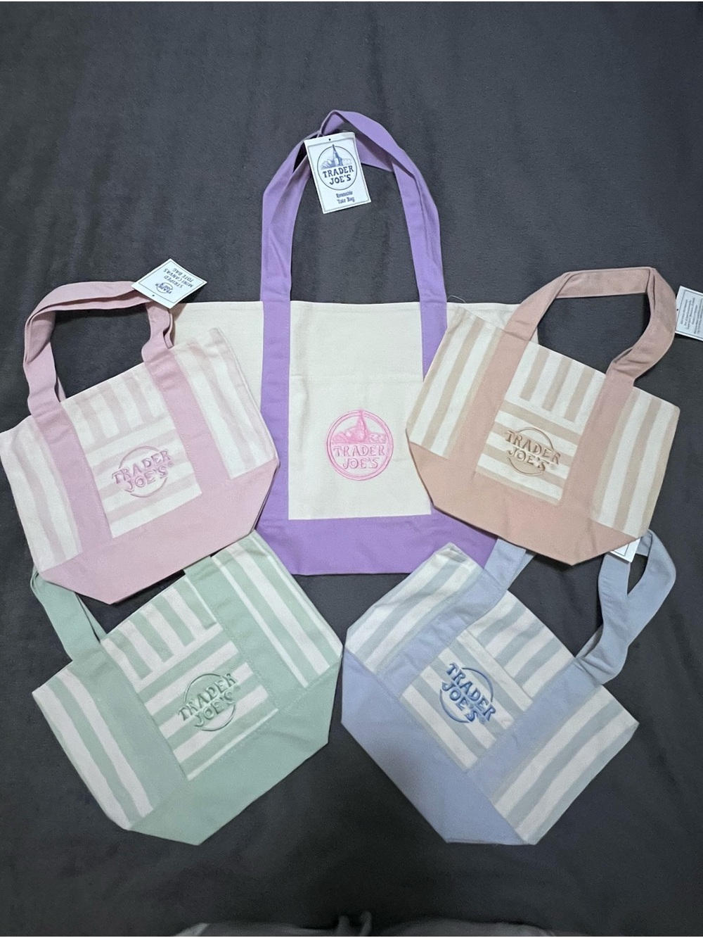 Sets of NWT Trader Joe’s Canvas Tote Bag - total 5 Bags